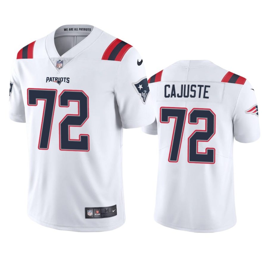 patriots yodny cajuste white vapor jersey