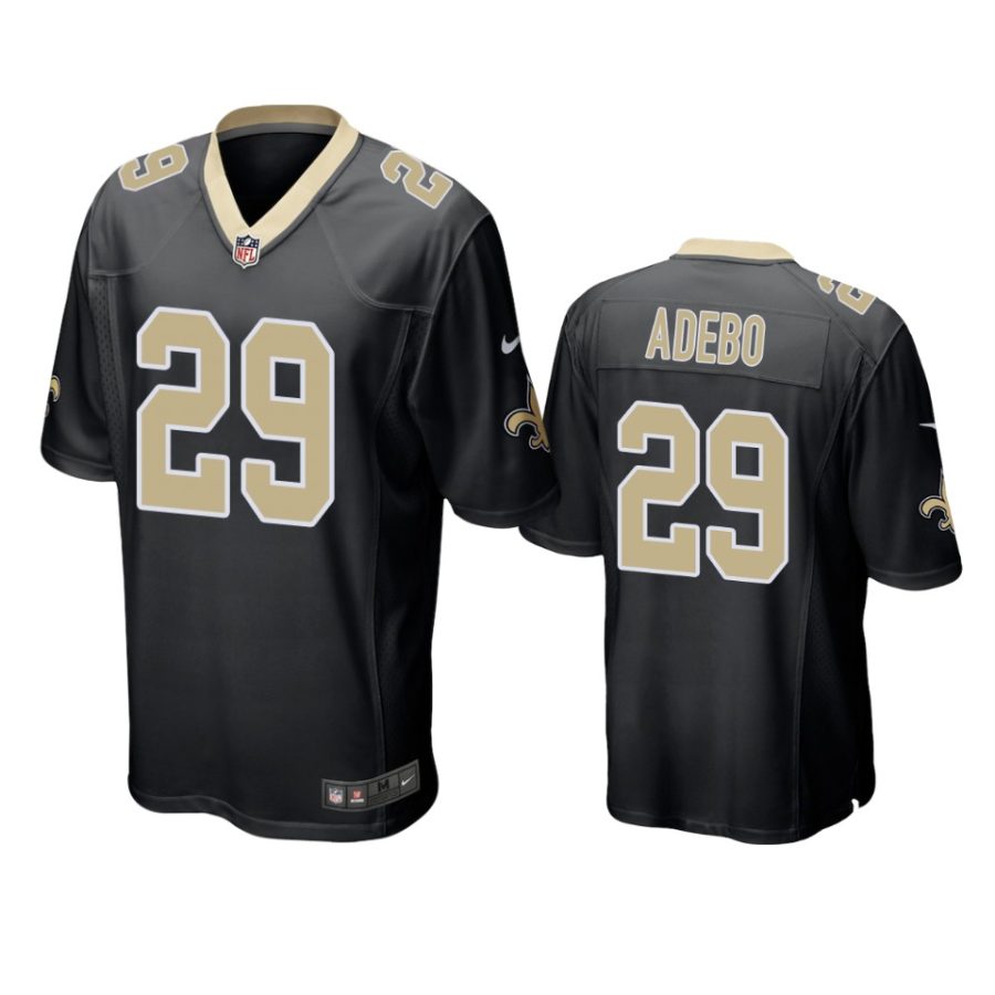 paulson adebo saints black game jersey