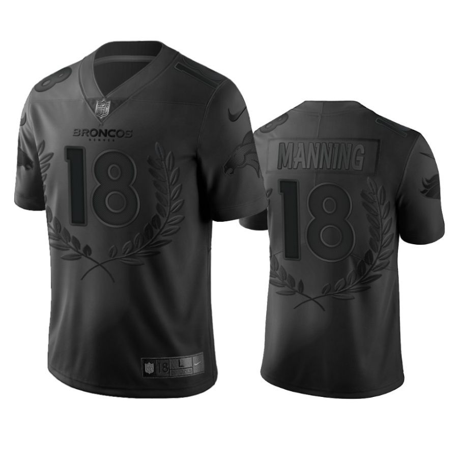 peyton manning broncos black nfl mvp jersey