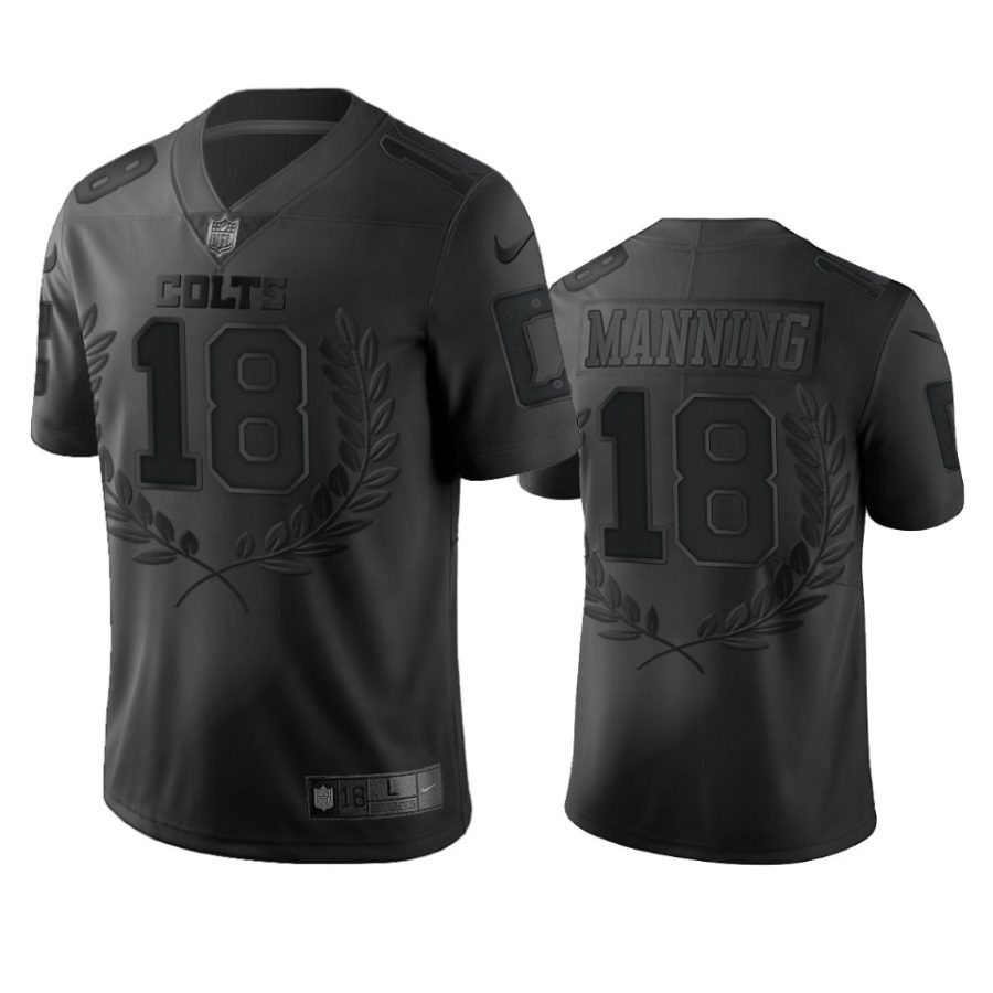 peyton manning colts black nfl mvp jersey