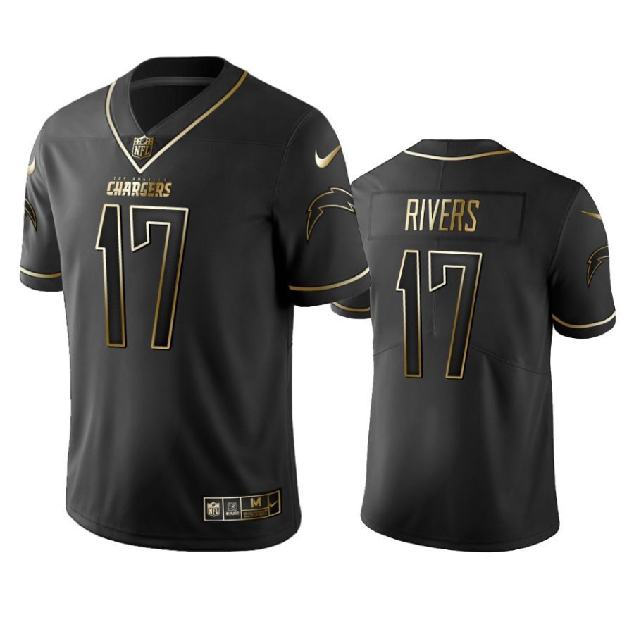 philip rivers chargers black golden edition jersey