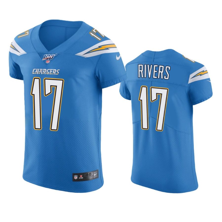 philip rivers chargers powder blue nfl 100 vapor elite jersey