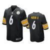 pressley harvin iii steelers black game jersey