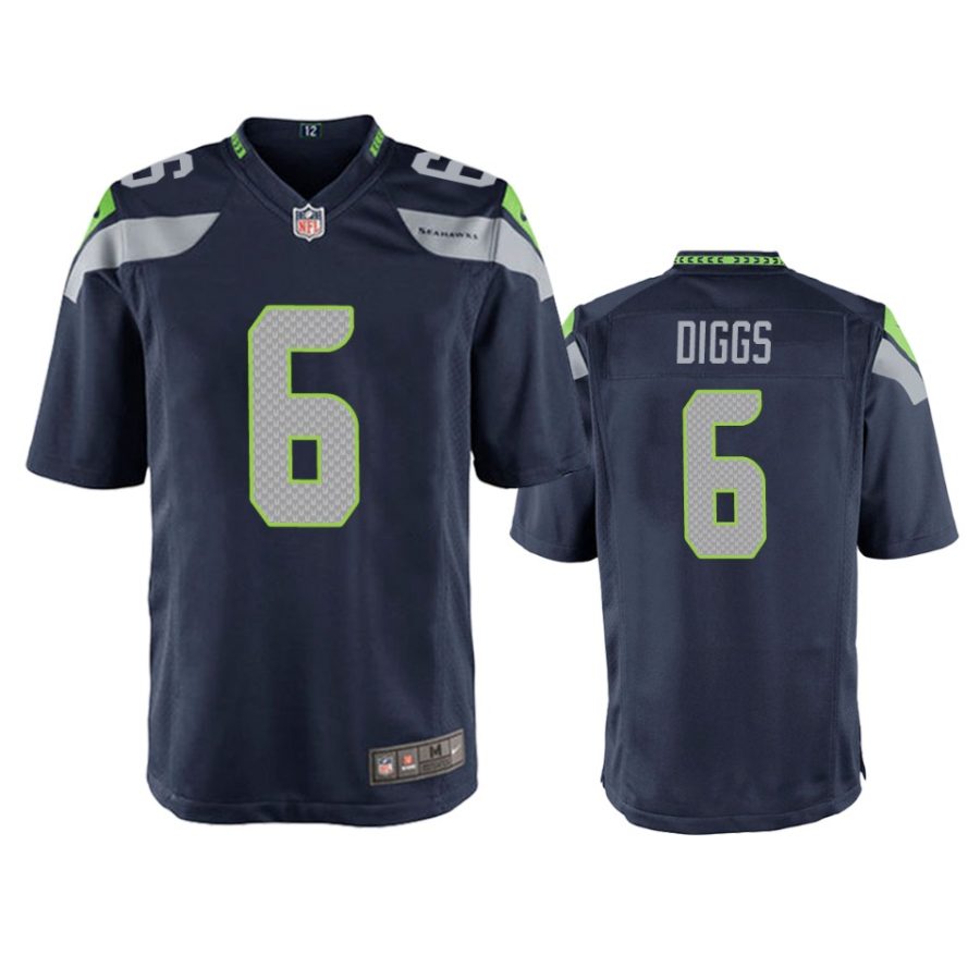 quandre diggs seahawks game college navy jersey