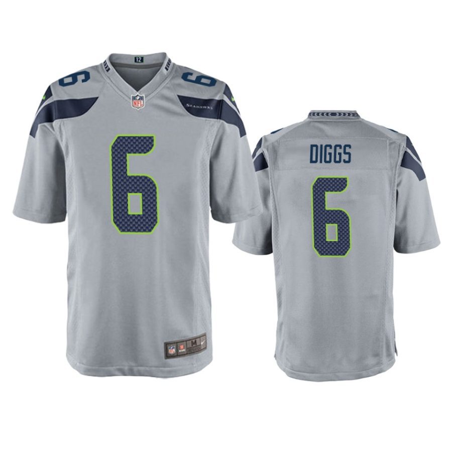 quandre diggs seahawks game gray jersey