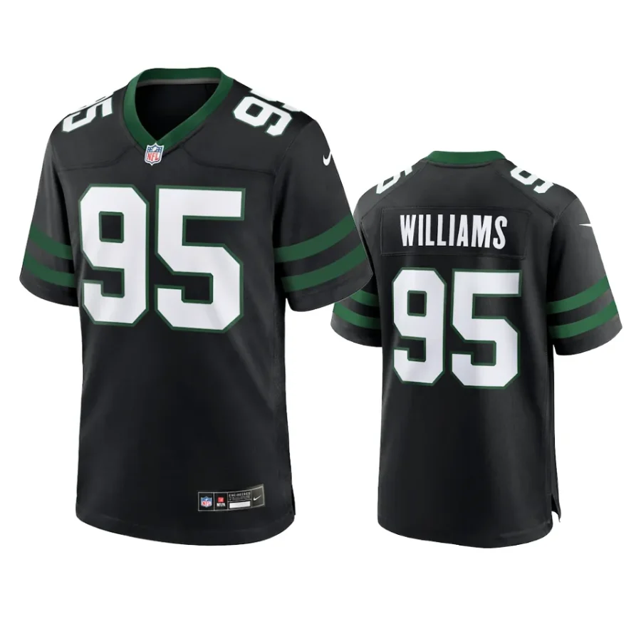 quinnen williams jets 2024 alternate legacy black jersey