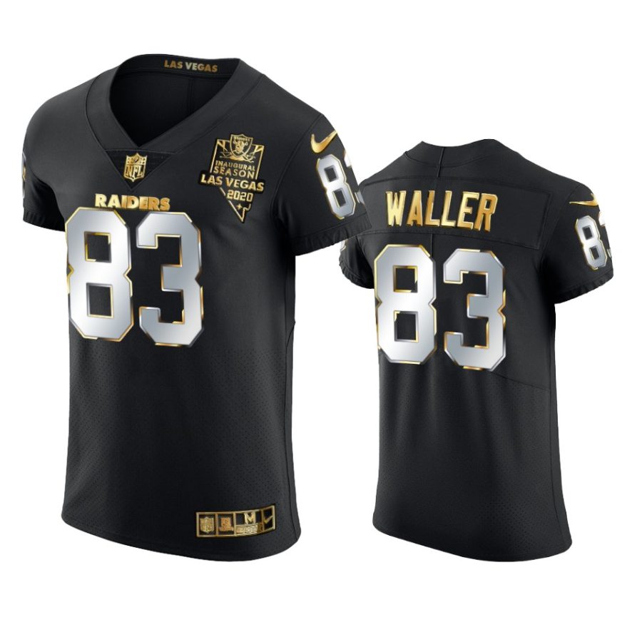 raiders darren waller black 2020 21 golden edition elite jersey