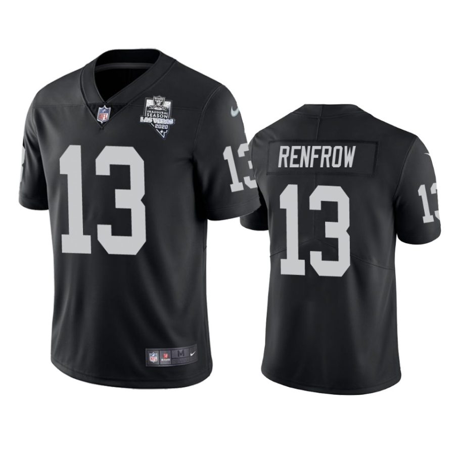 raiders hunter renfrow black 2020 inaugural season jersey