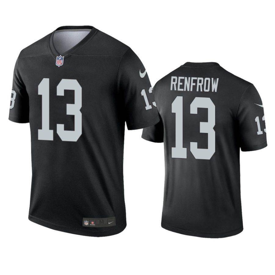 raiders hunter renfrow black legend jersey