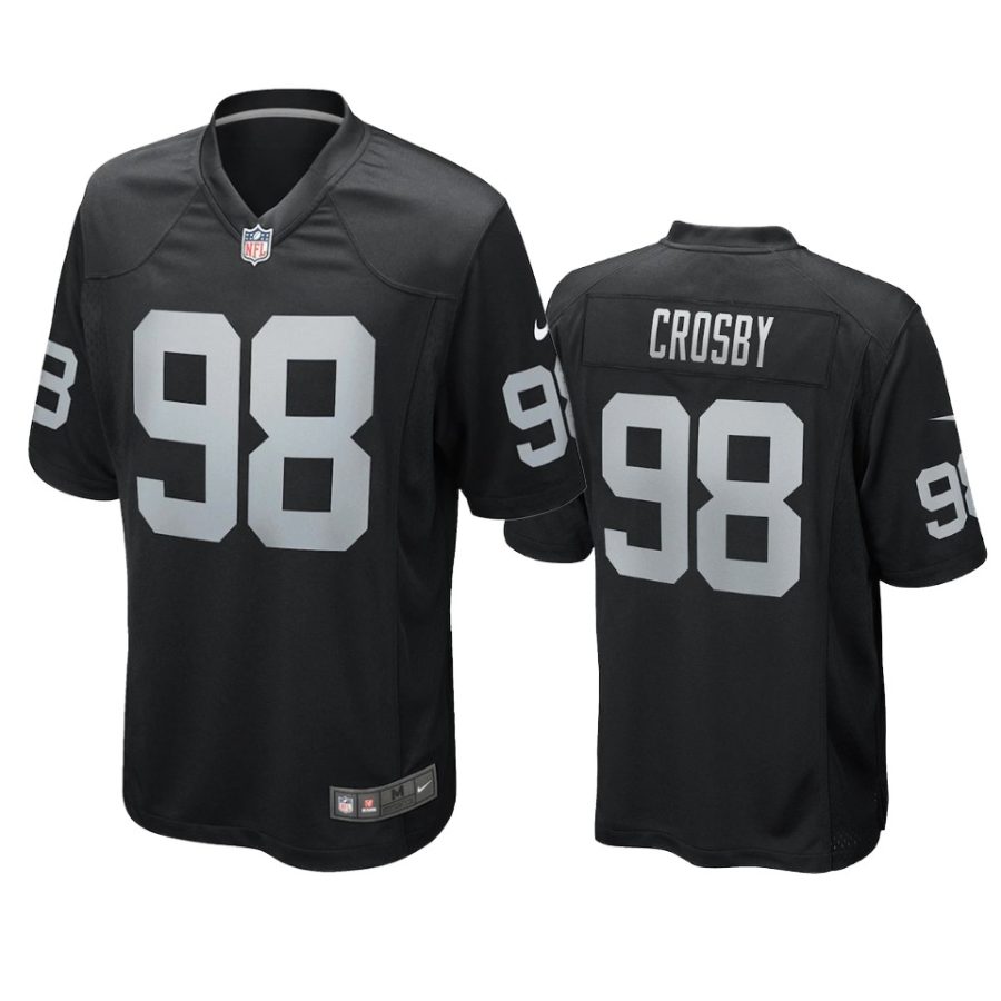 raiders maxx crosby black game jersey