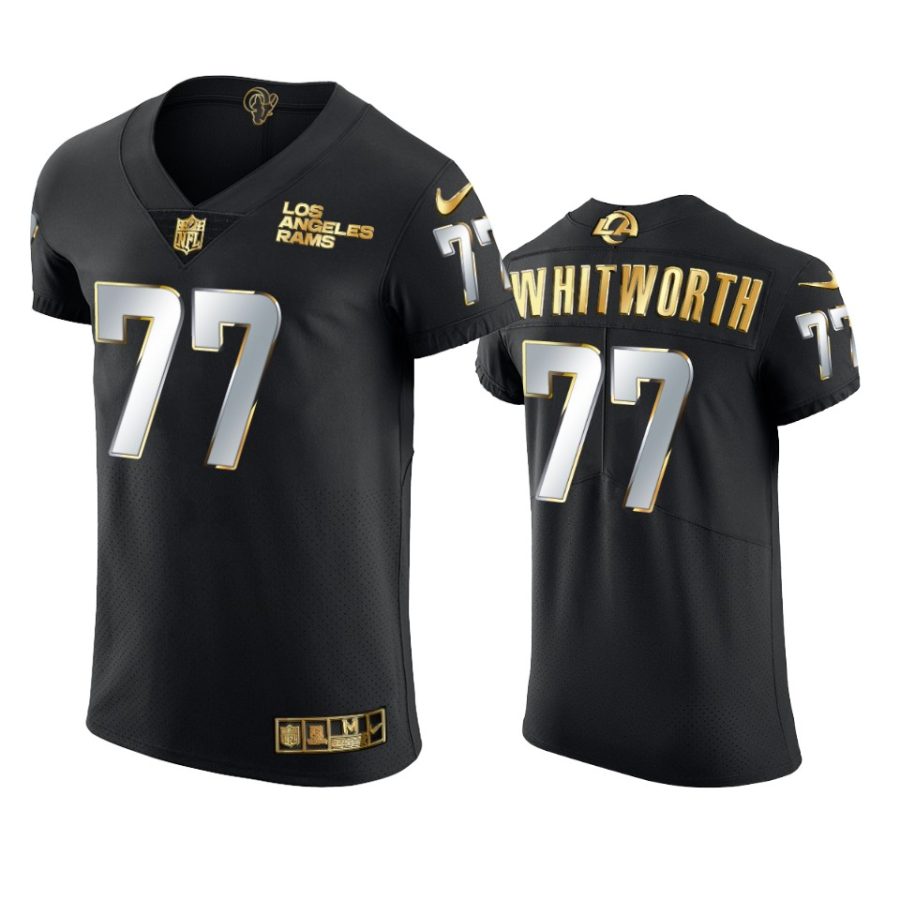 rams andrew whitworth black golden edition vapor elite jersey