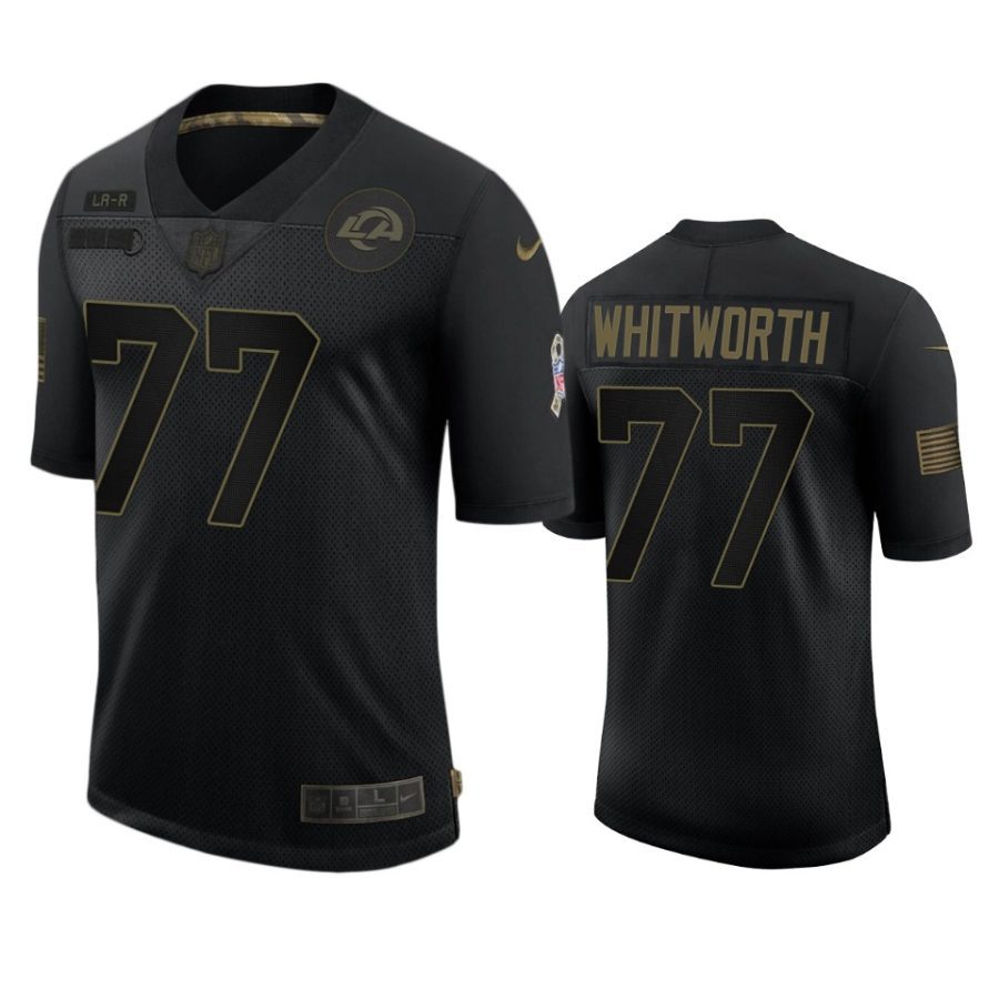 rams andrew whitworth black limited 2020 salute to service jersey