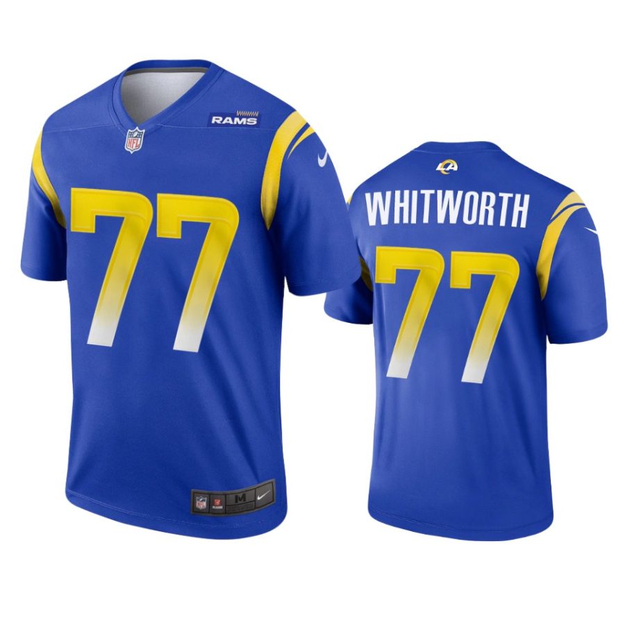 rams andrew whitworth royal 2020 legend jersey