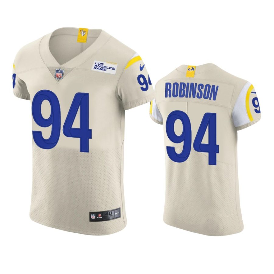 rams ashawn robinson cream vapor elite jersey