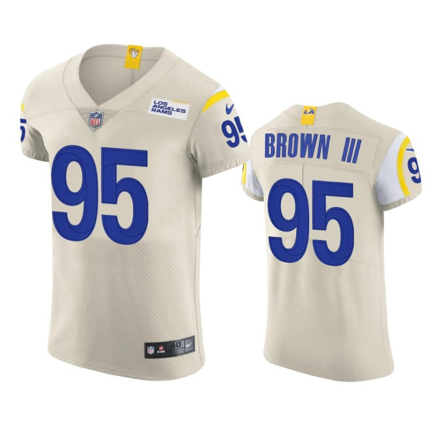 rams bobby brown iii cream vapor elite jersey