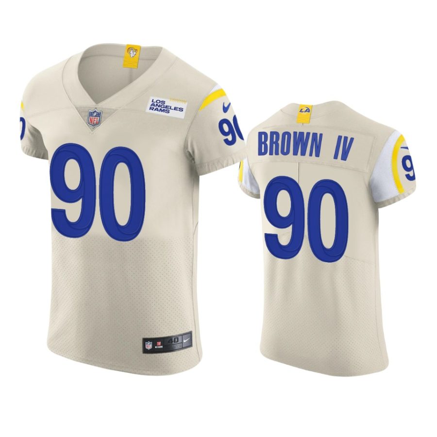 rams earnest brown iv cream vapor elite jersey