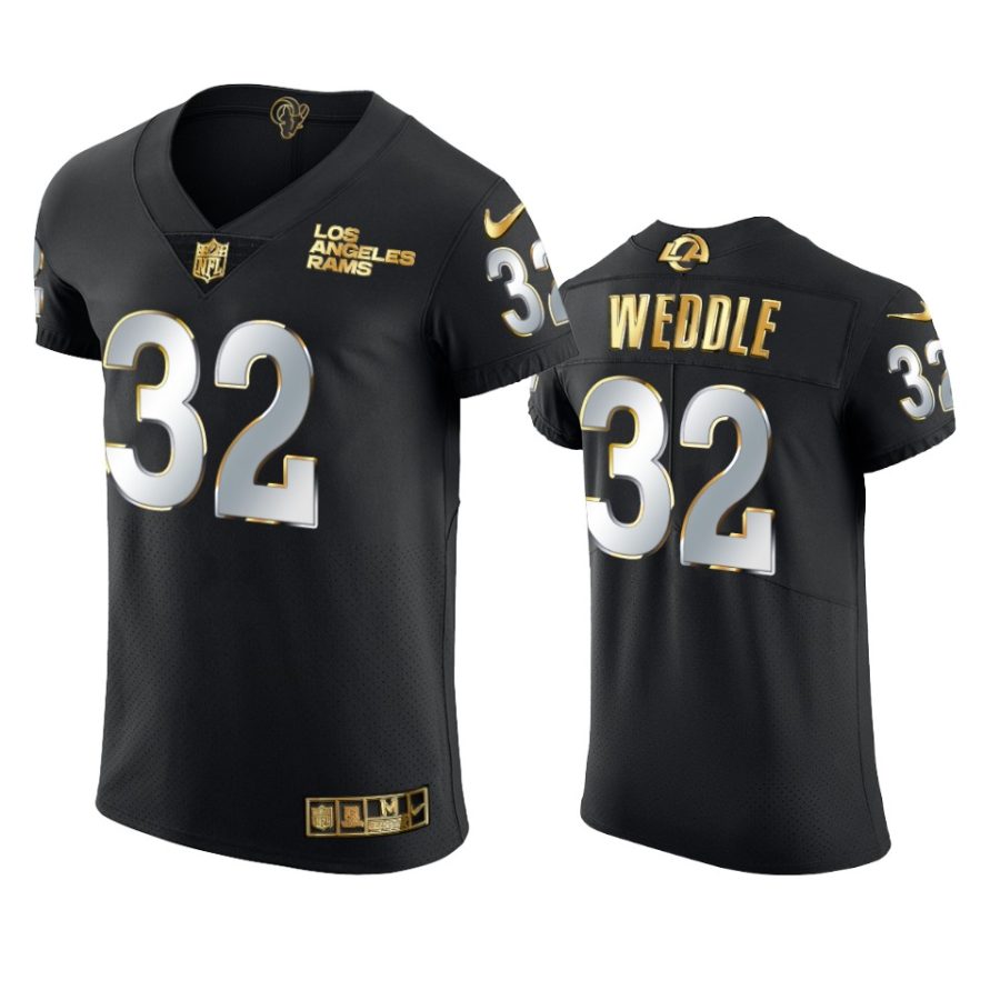 rams eric weddle black golden edition vapor elite jersey