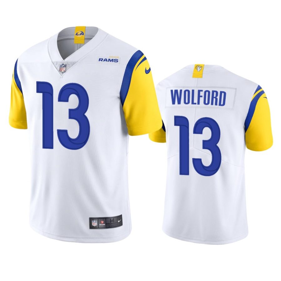 rams john wolford white vapor jersey 1a