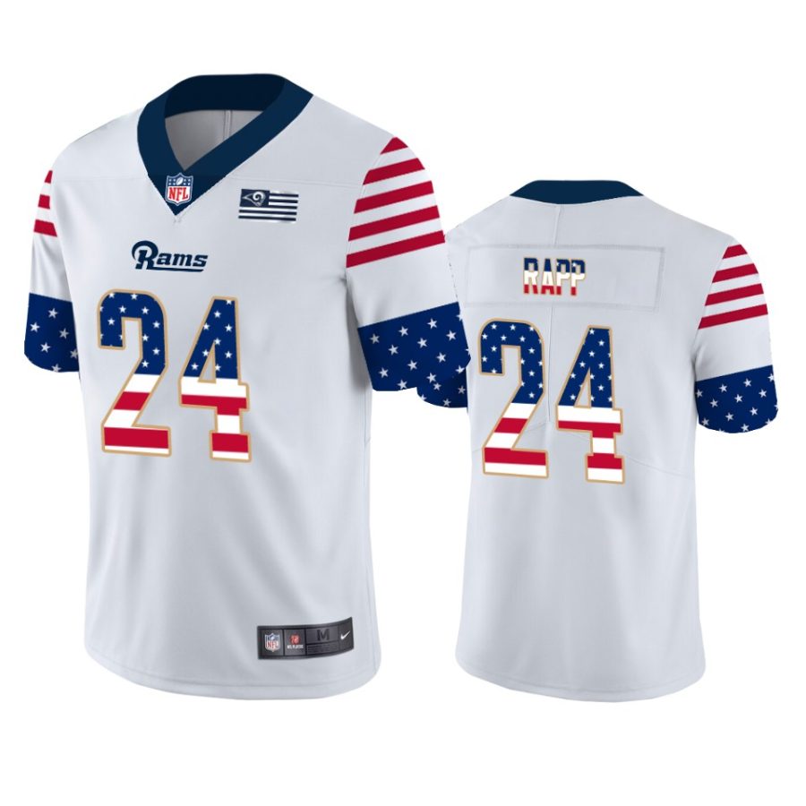 rams taylor rapp white independence day vapor jersey