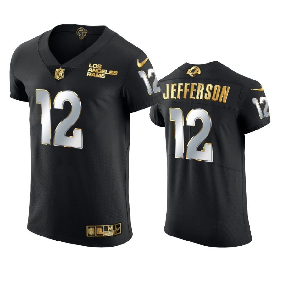 rams van jefferson black golden edition vapor elite jersey