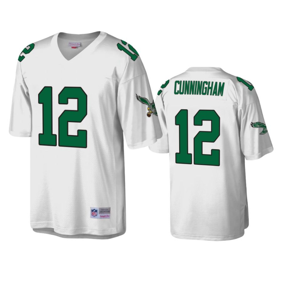 randall cunningham eagles white throwback legacy replica jersey