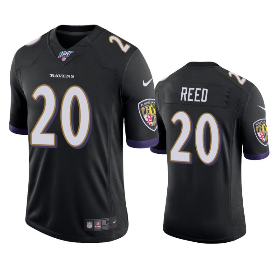 ravens ed reed black limited 100th season jersey