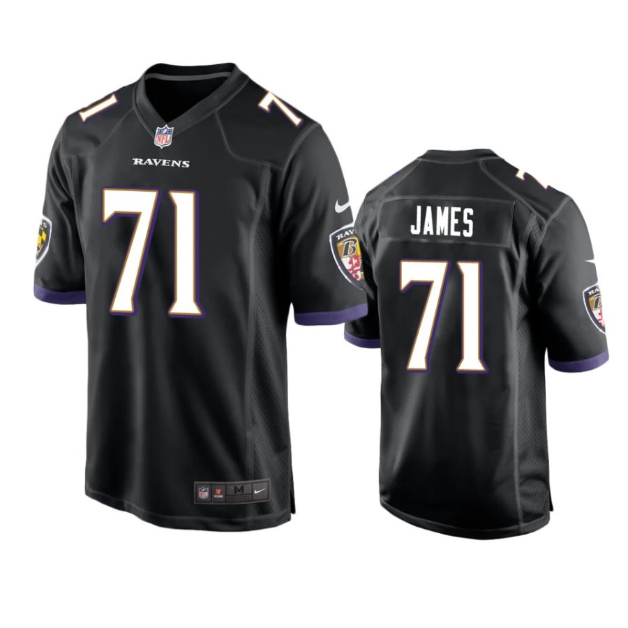 ravens jawuan james game black jersey