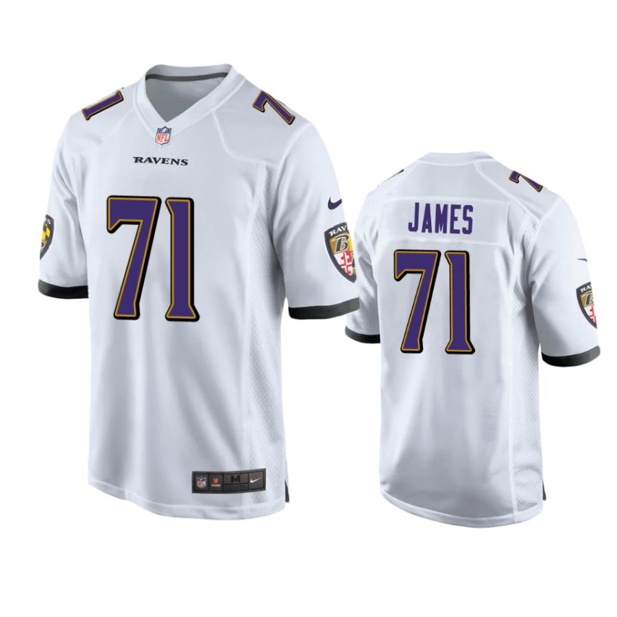 ravens jawuan james game white jersey