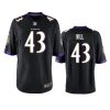 ravens justice hill black game jersey