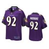 ravens justin madubuike purple pro line jersey