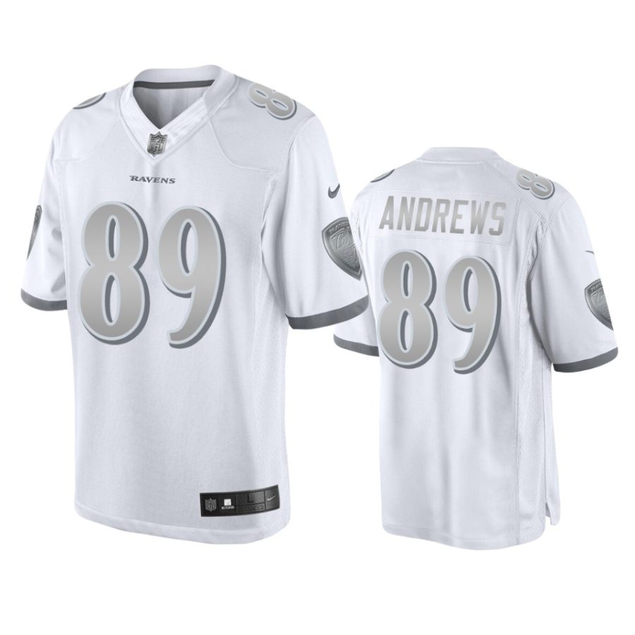 ravens mark andrews white platinum limited jersey