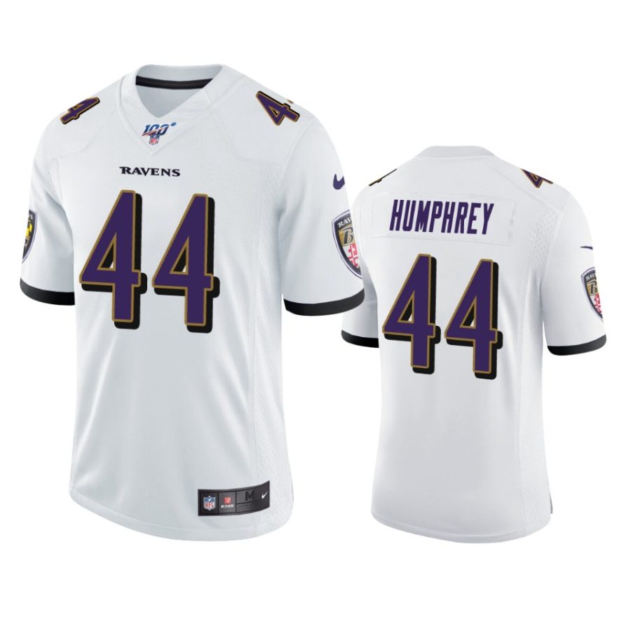 ravens marlon humphrey white limited 100th season jersey