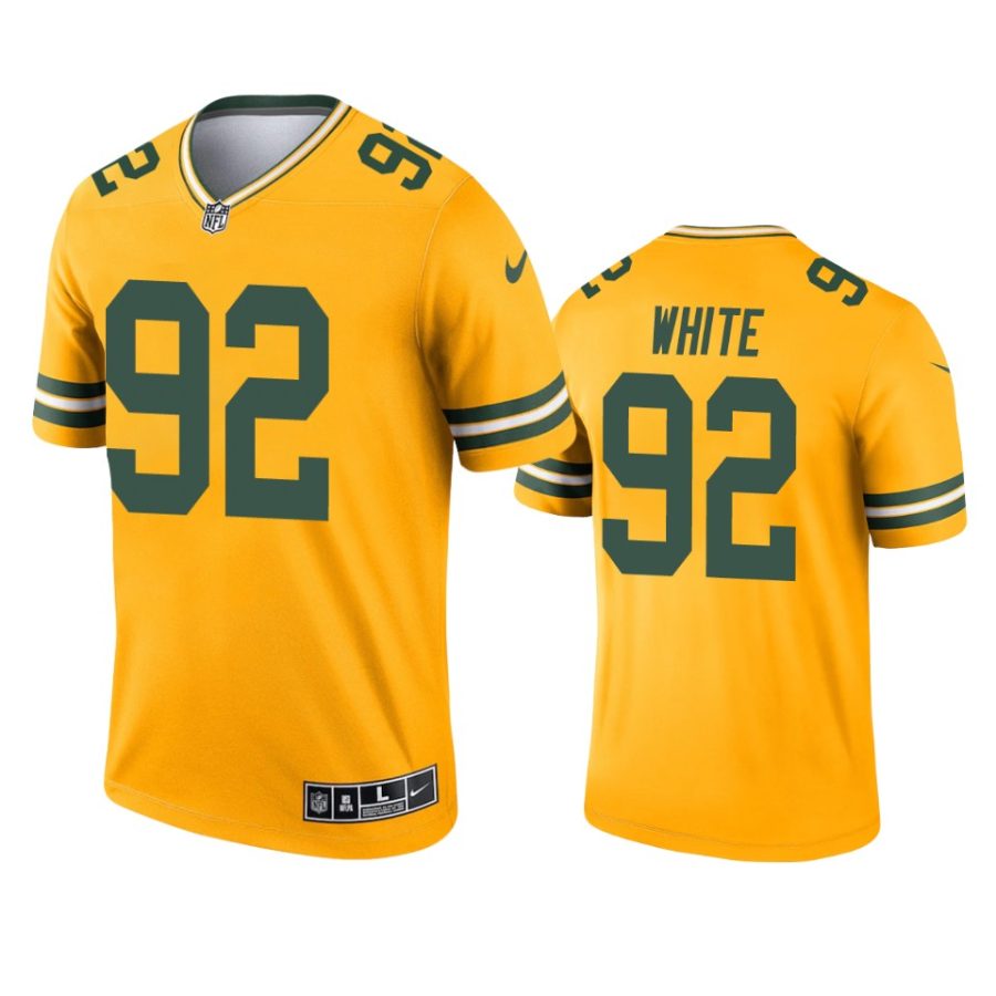 reggie white packers 2021 inverted legend gold jersey