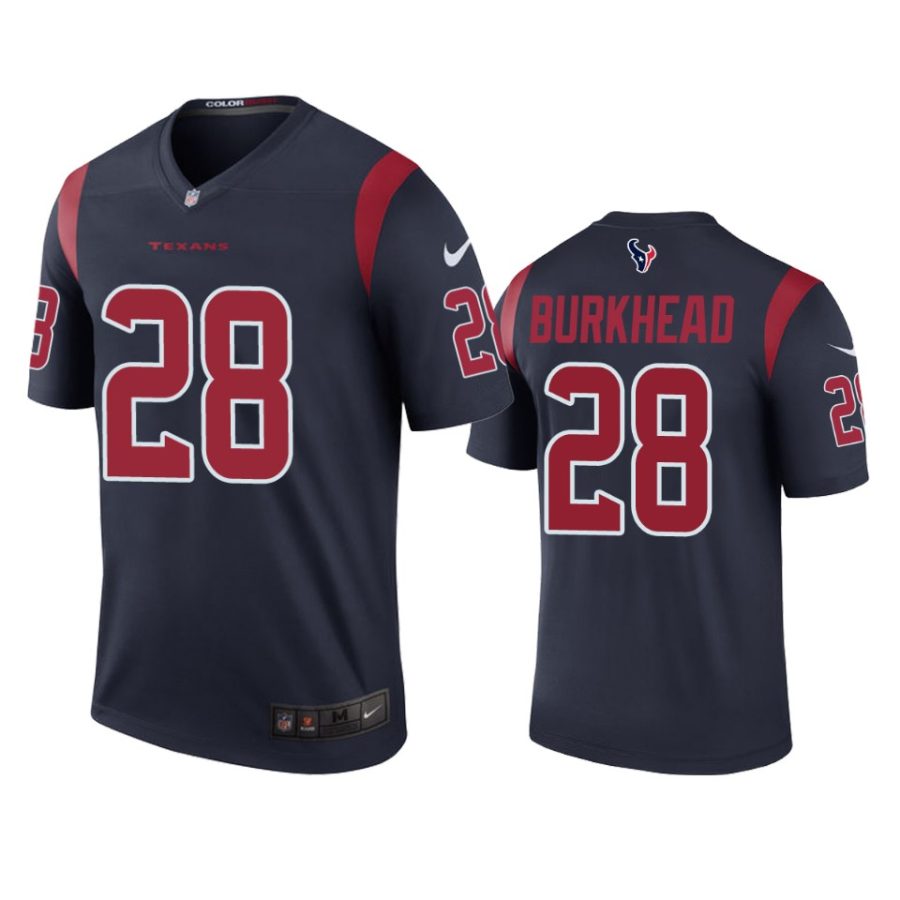 rex burkhead color rush legend texans navy jersey