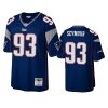 richard seymour patriots navy legacy replica retired player jersey