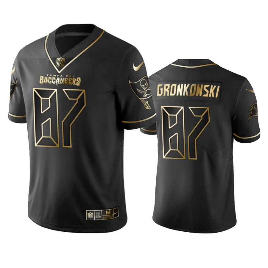 rob gronkowski buccaneers black golden edition jersey