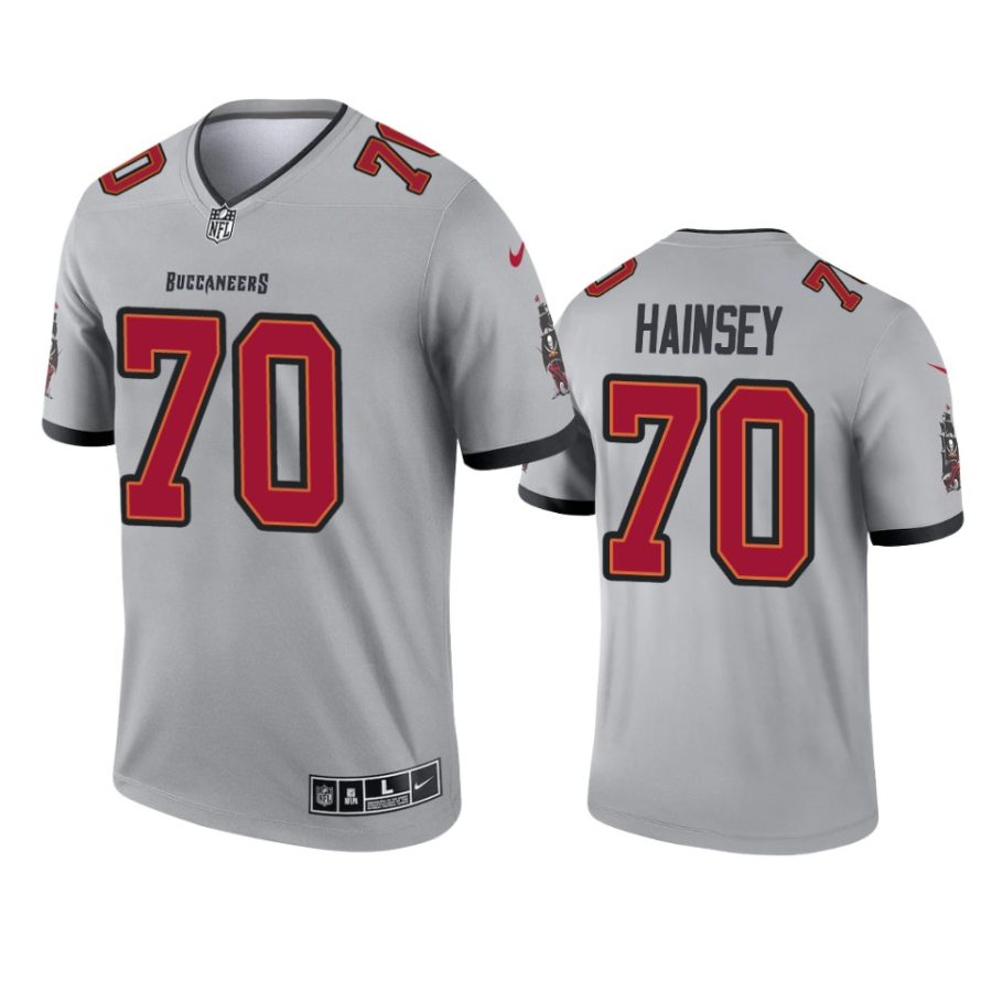 robert hainsey buccaneers 2021 inverted legend gray jersey