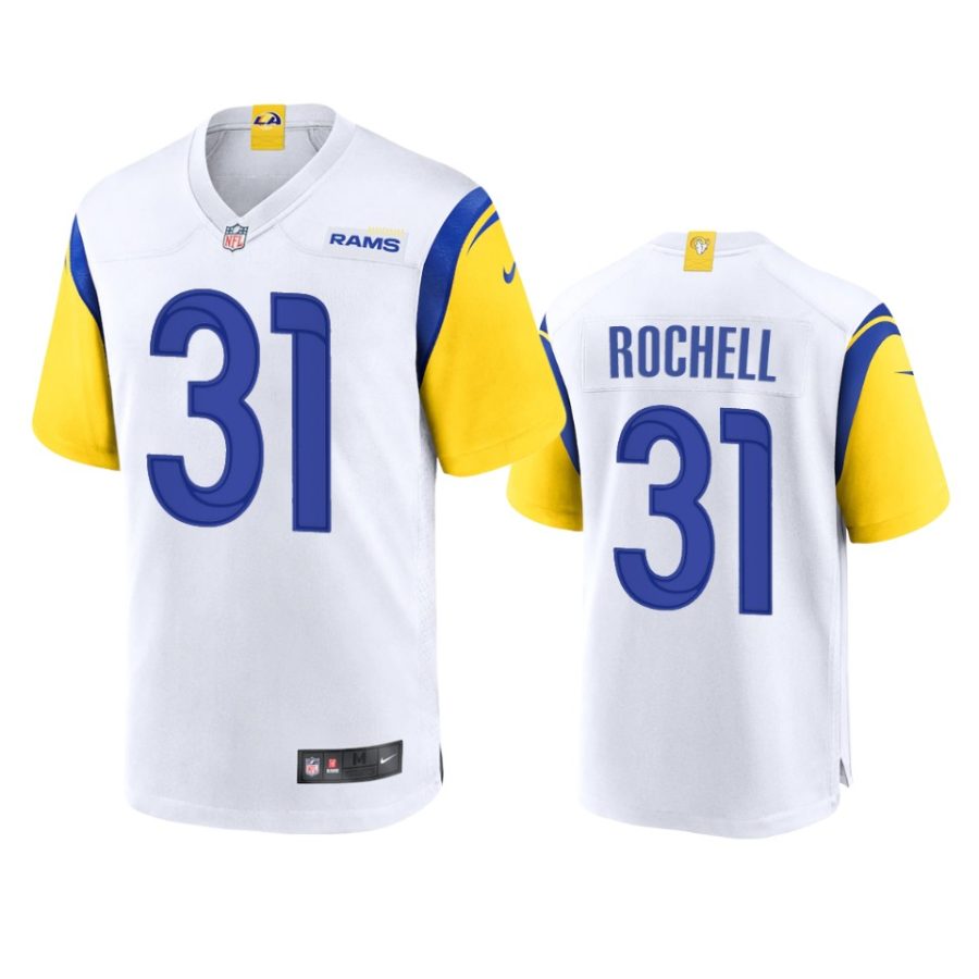 robert rochell rams white alternate game jersey