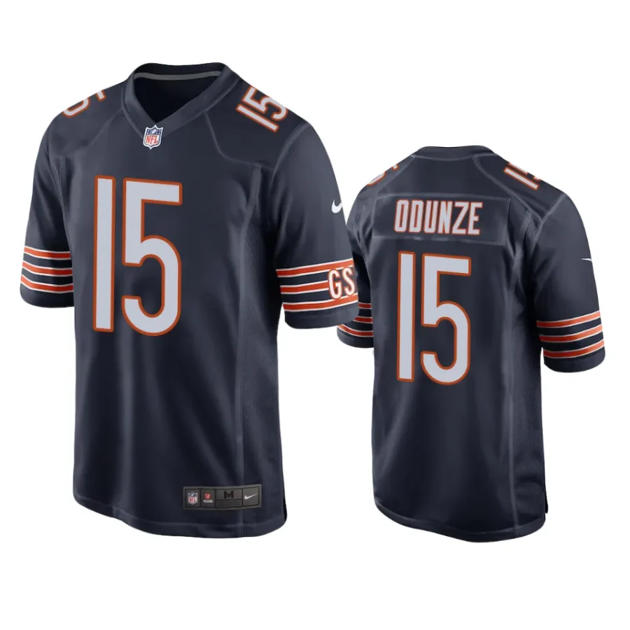 rome odunze bears navy 2024 nfl draft jersey 0