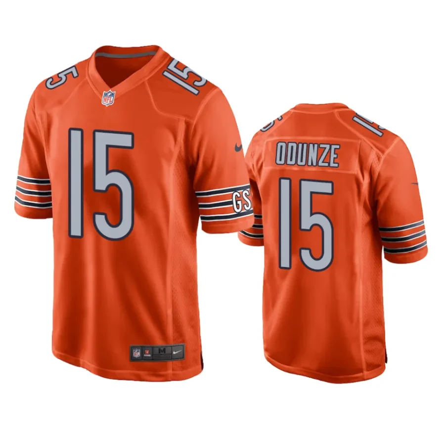 rome odunze bears orange 2024 nfl draft jersey