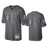 ronnie lott raiders charcoal throwback metal legacy jersey