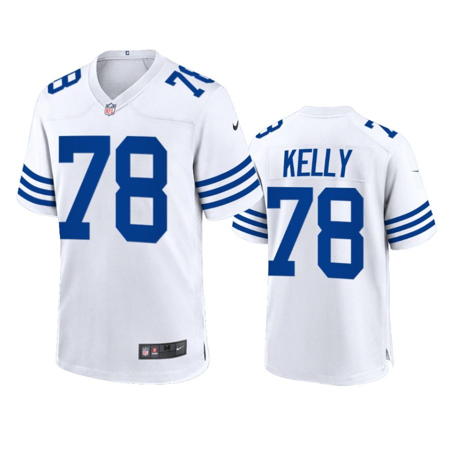 ryan kelly colts white throwback game jersey