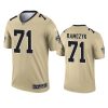 ryan ramczyk saints 2021 inverted legend gold jersey