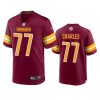 saahdiq charles commanders burgundy game jersey