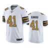 saints 41 alvin kamara white color rush limited jersey