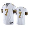 saints 7 taysom hill white color rush limited jersey