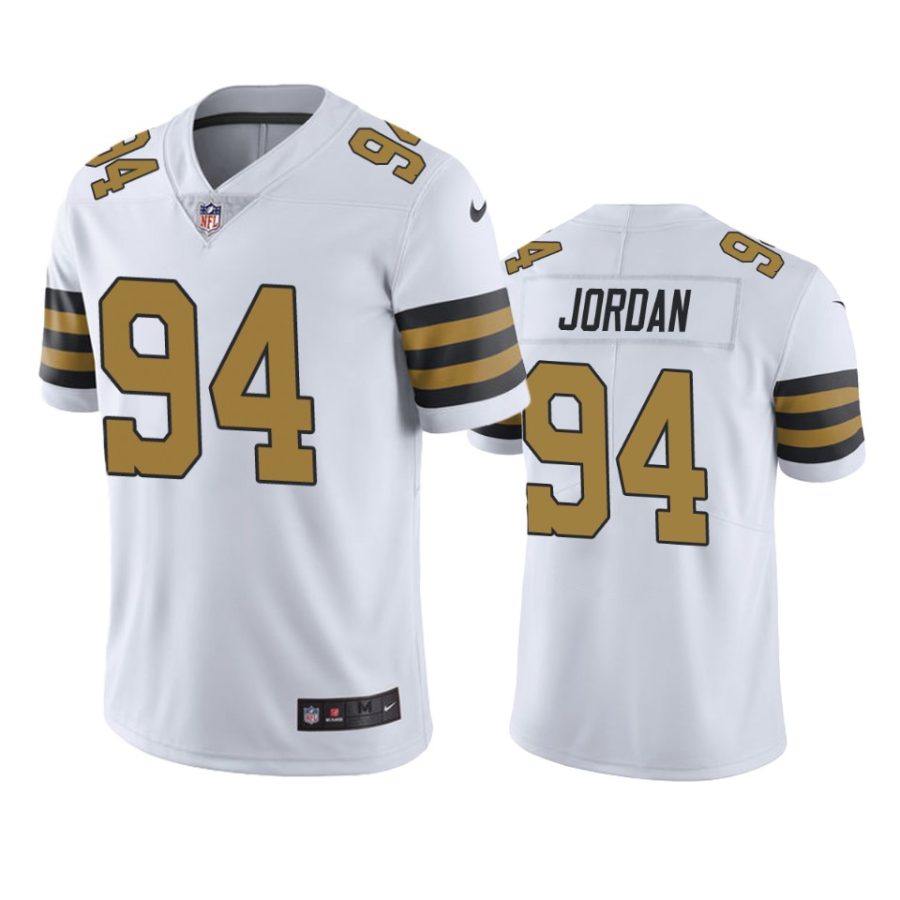 saints 94 cameron jordan white color rush limited jersey