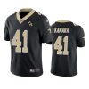 saints alvin kamara black vapor limited tom benson memorial patch jersey