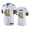 saints alvin kamara white color rush 100th season jersey