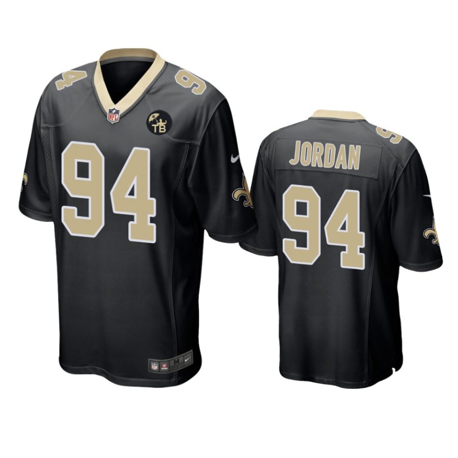 saints cameron jordan black game tom benson memorial patch jersey